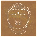 OGRODOWA DEKORACJA ŚCIENNA 55X55CM STAL KORTENOWSKA BUDDA