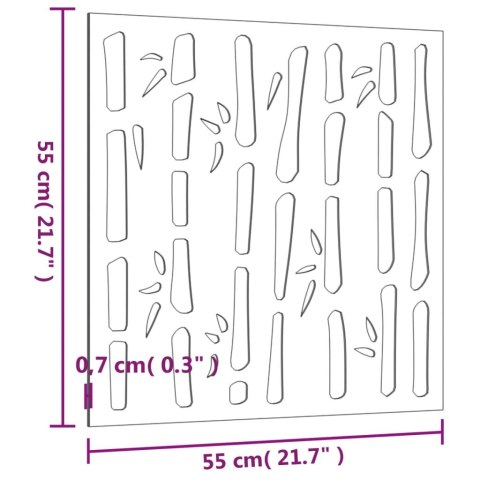 OGRODOWA DEKORACJA ŚCIENNA 55X55CM STAL KORTENOWSKA BAMBUS