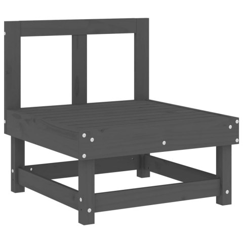 SIEDZISKO ŚRODKOWE Z PODUSZKAMI SZARE DREWNO SOSNOWE