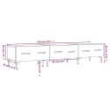 SZAFKA POD TV CZARNA 150X36X30CM