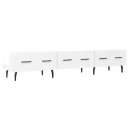 SZAFKA POD TELEWIZOR POŁYSK BIAŁA 150X36X30CM