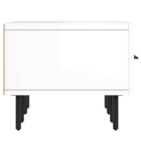 SZAFKA POD TELEWIZOR POŁYSK BIAŁA 150X36X30CM