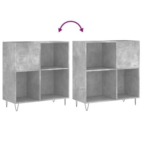 SZAFKA NA PŁYTY SZAROŚĆ BETONU 84,5X38X89CM