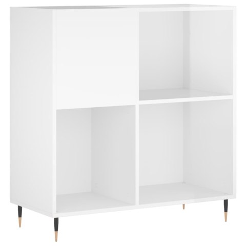 SZAFKA NA PŁYTY POŁYSK BIAŁA 84,5X38X89CM