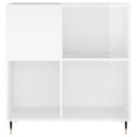 SZAFKA NA PŁYTY POŁYSK BIAŁA 84,5X38X89CM