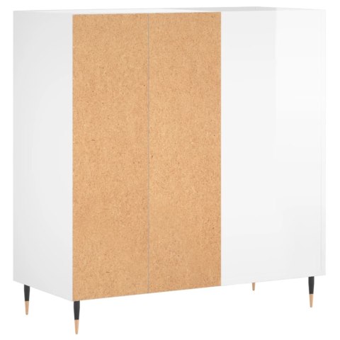 SZAFKA NA PŁYTY POŁYSK BIAŁA 84,5X38X89CM