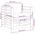 FOTELE OGRODOWE Z PODUSZKAMI 2 SZT IMPREGNOWANA SOSNA
