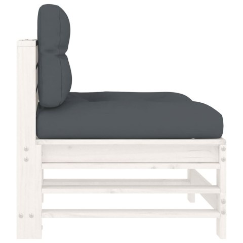 SIEDZISKO ŚRODKOWE Z PODUSZKAMI BIAŁE DREWNO SOSNOWE