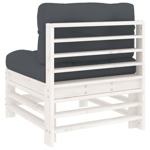 SIEDZISKO ŚRODKOWE Z PODUSZKAMI BIAŁE DREWNO SOSNOWE