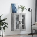 SZAFKA WISZĄCA SZAROŚĆ BETONU 69,5X34X90CM