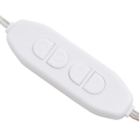 LUSTRO Z LAMPAMI LED 90X45CM SZKLANE Z ŁUKIEM