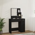 TOALETKA Z OŚWIETLENIEM LED CZARNA 86,5X35X136CM