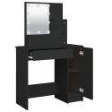 TOALETKA Z OŚWIETLENIEM LED CZARNA 86,5X35X136CM