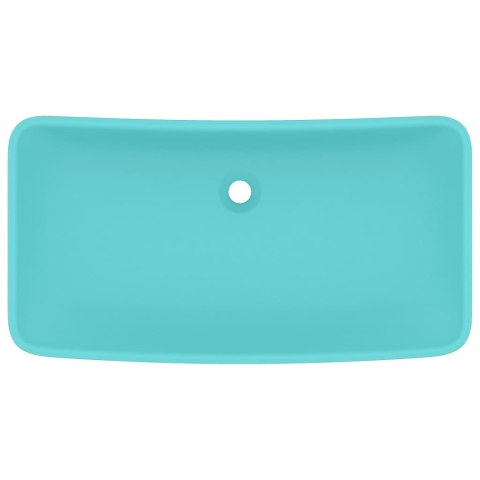 UMYWALKA PROSTOKĄTNA MATOWA JASNOZIELONA 71X38CM CERAMIKA