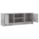 SZAFKA POD TELEWIZOR SZAROŚĆ BETONU 102X30X37,5CM