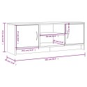 SZAFKA POD TELEWIZOR SZAROŚĆ BETONU 102X30X37,5CM