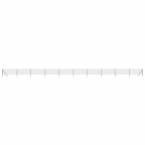 OGRODZENIE Z SIATKI DRUCIANEJ ANTRACYTOWE 0,8X25M