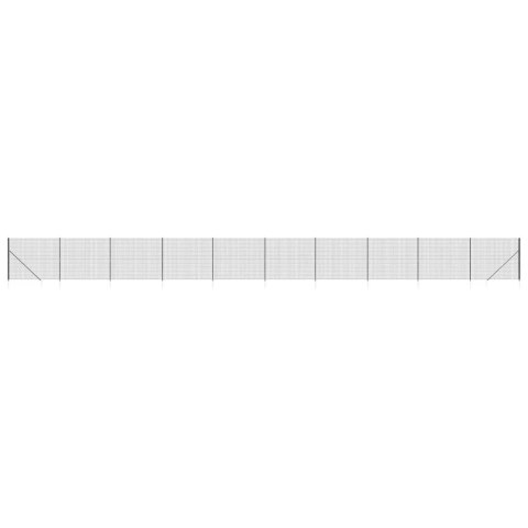 OGRODZENIE Z SIATKI Z KOTWAMI ANTRACYTOWE 1,4X25M