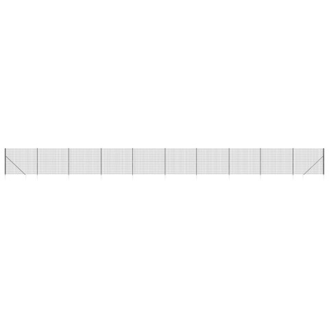 OGRODZENIE Z SIATKI Z KOTWAMI ANTRACYTOWE 1,6X25M
