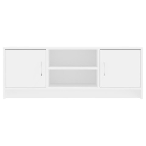 SZAFKA POD TV, BIAŁA, 102X30X37,5 CM, MATERIAŁ DREWNOPOCHODNY