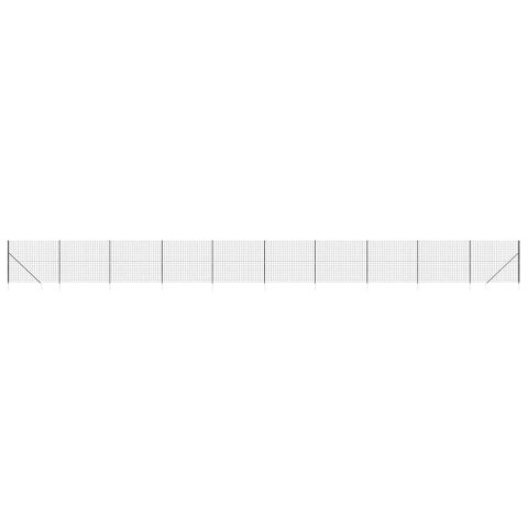 OGRODZENIE Z SIATKI Z KOTWAMI ANTRACYTOWE 2X25M