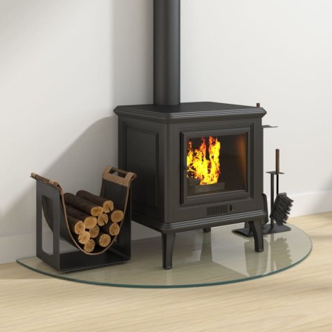 PANEL KOMINKOWY SZKLANY PÓŁOKRĄGŁY 1000X500MM