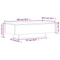 STOLIK KAWOWY CZARNY 100X49,5X31CM