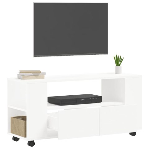 SZAFKA POD TV BIAŁA 102X34,5X43CM