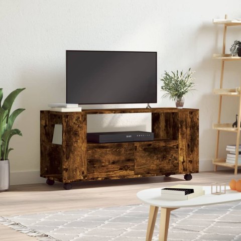 SZAFKA POD TV PRZYDYMIONY DĄB 102X34,5X43CM