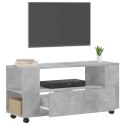 SZAFKA POD TV, SZAROŚĆ BETONU, 102X34,5X43 CM