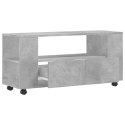 SZAFKA POD TV, SZAROŚĆ BETONU, 102X34,5X43 CM