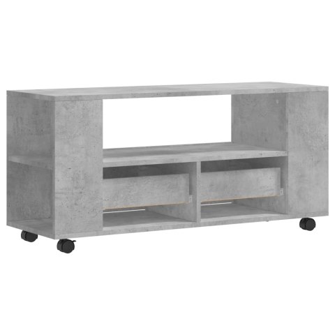SZAFKA POD TV, SZAROŚĆ BETONU, 102X34,5X43 CM
