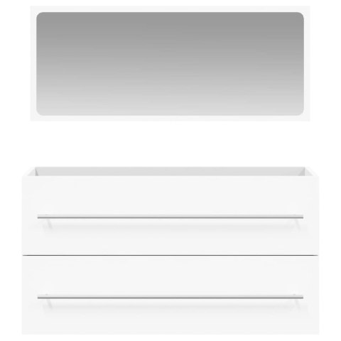 SZAFKA ŁAZIENKOWA Z LUSTREM BIAŁA