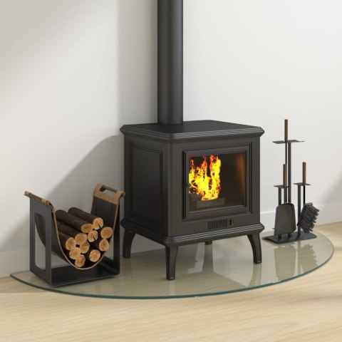 PANEL KOMINKOWY SZKLANY PÓŁOKRĄGŁY 1200X500MM