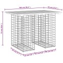 ŁAWKA OGRODOWA GABION 100X70X72CM DREWNO DAGLEZJOWE