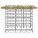 ŁAWKA OGRODOWA Z GABIONEM 100X102X72CM IMPREGNOWANA SOSNA