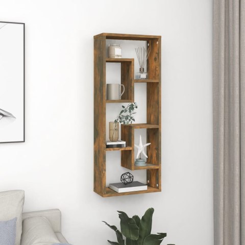PÓŁKA ŚCIENNA PRZYDYMIONY DĄB 36X16X90CM