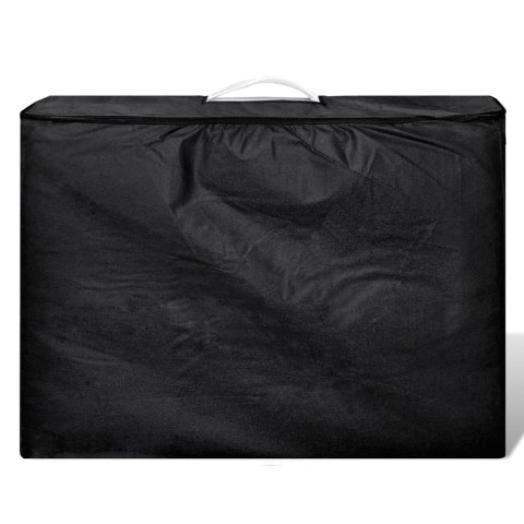 SKŁADANY STÓŁ DO MASAŻU Z ALUMINIOWĄ RAMĄ 4 STREFY KREMOWO-BIAŁY