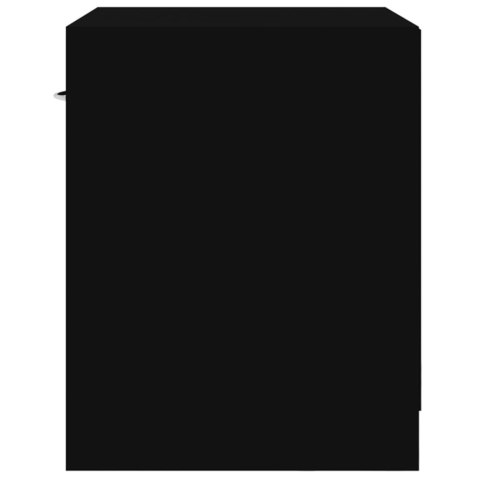 SZAFKI NOCNE Z SZUFLADĄ 2 SZT CZARNE