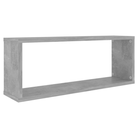 PÓŁKI ŚCIENNE KOSTKI 6 SZT., SZAROŚĆ BETONU, 60X15X23 CM