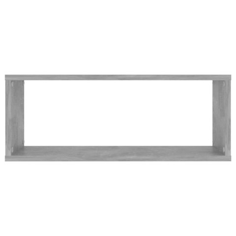PÓŁKI ŚCIENNE KOSTKI 6 SZT., SZAROŚĆ BETONU, 60X15X23 CM