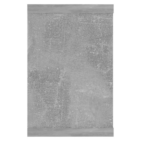 PÓŁKI ŚCIENNE KOSTKI 6 SZT., SZAROŚĆ BETONU, 60X15X23 CM
