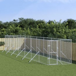 KOJEC ZEWNĘTRZNY DLA PSA 2X14X2 M STAL GALWANIZOWANA