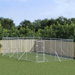 KOJEC ZEWNĘTRZNY DLA PSA 4X8X2 M STAL GALWANIZOWANA