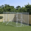 KOJEC ZEWNĘTRZNY DLA PSA SREBRNY 2X6X2 M STAL GALWANIZOWANA