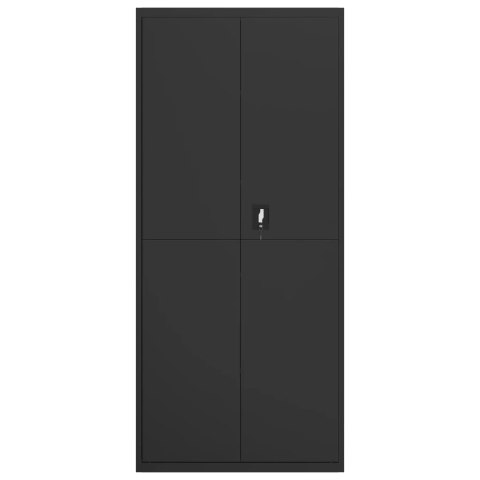 SZAFA NA DOKUMENTY CZARNA 90X40X200CM STALOWA