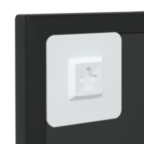 LUSTRO ŚCIENNE CZARNE 60X40CM METALOWE