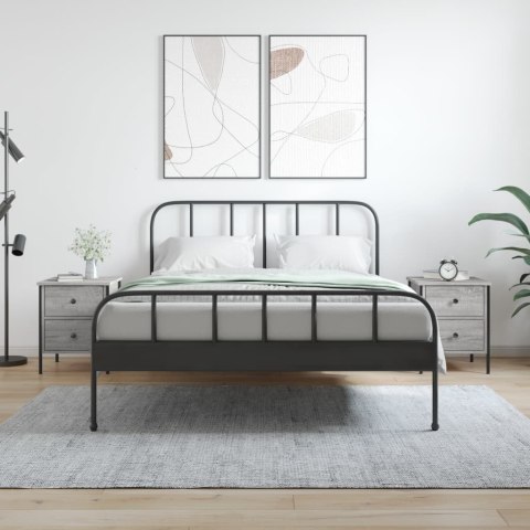 SZAFKI NOCNE 2 SZT SZARY DĄB SONOMA 40X42X50CM