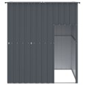 BUDA DLA PSA Z DACHEM ANTRACYTOWA 165X153X181CM STAL