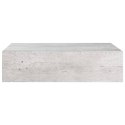 PÓŁKA ŚCIENNA Z SZUFLADĄ SZAROŚĆ BETONU 40X23,5X10CM